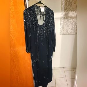 Chadwicks Blue Two-piece Set Shell Polyester Dress